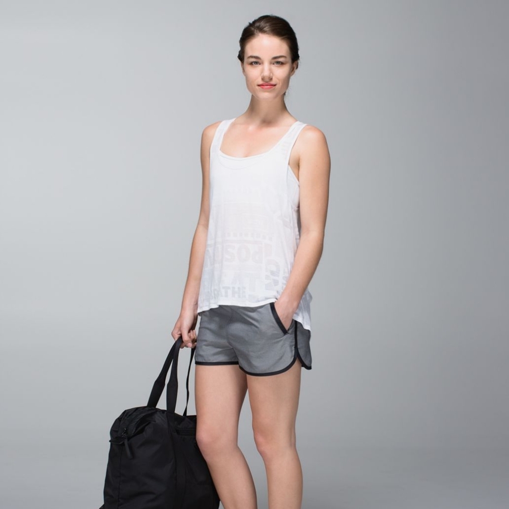 LULULEMON Grey Varsity Shorts 8